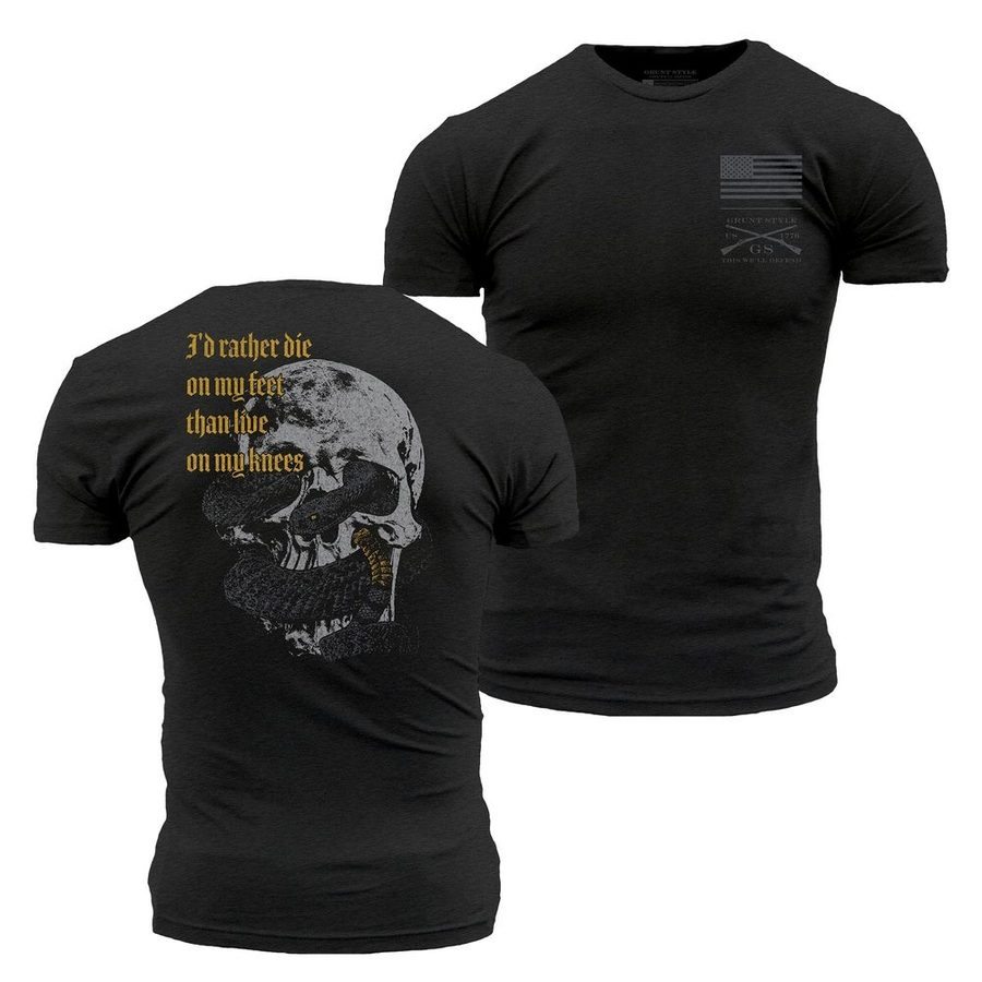 Black Die On My Feet Graphic Tee