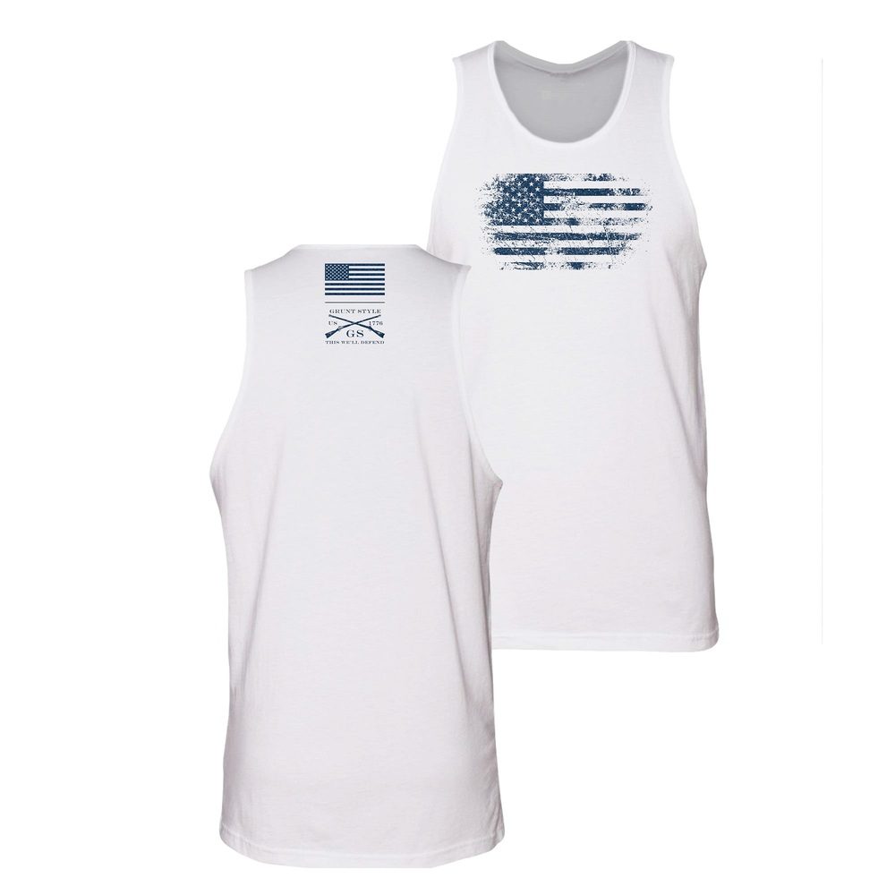 Classic White American Tank Top