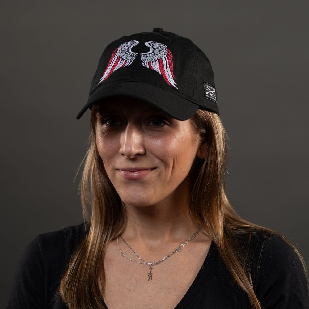 Freedom Angel Dad Cap in Black