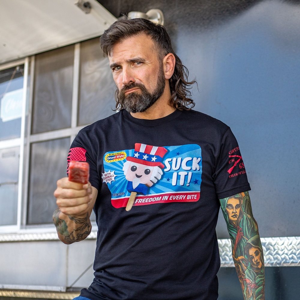 Black Suck It Graphic Tee - Bold Statement Shirt
