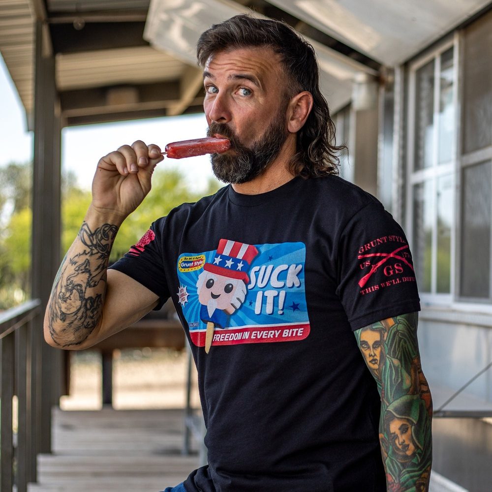 Black Suck It Graphic Tee - Bold Statement Shirt