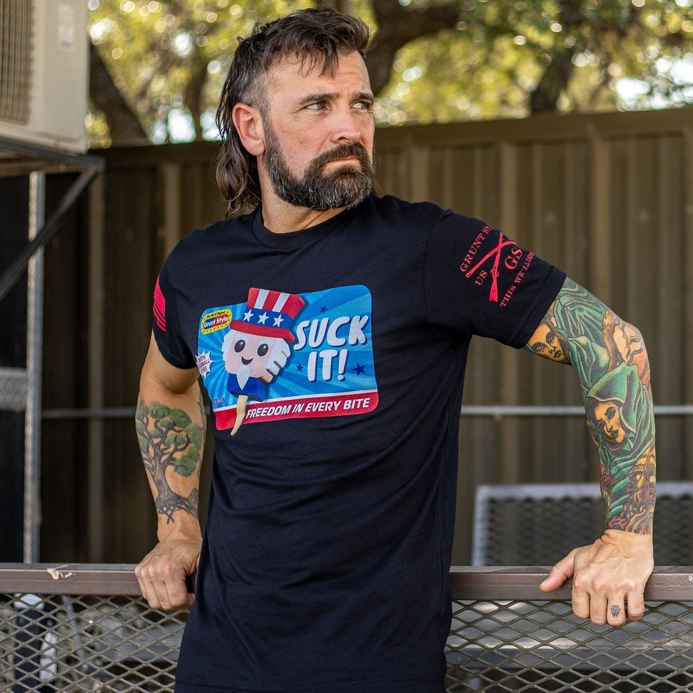 Black Suck It Graphic Tee - Bold Statement Shirt
