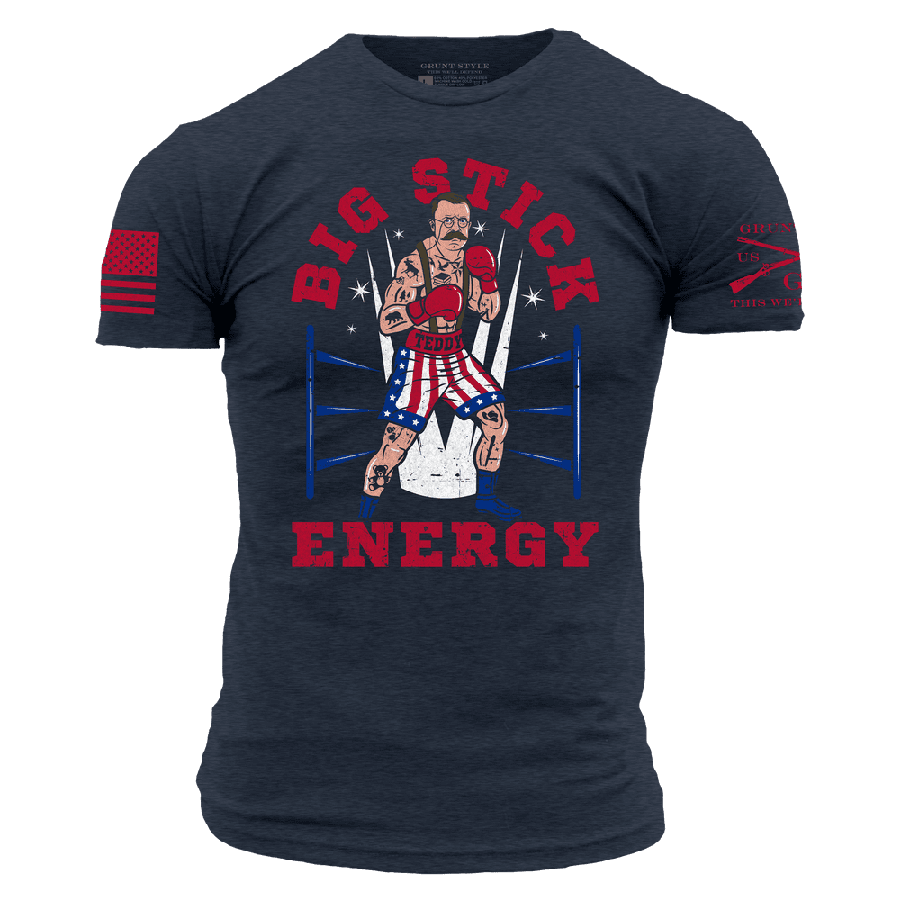 Big Stick Energy Tee in Midnight Navy