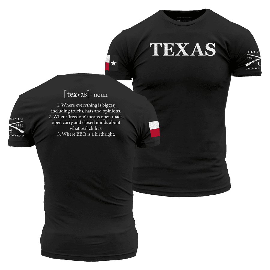 Black Texas Open Carry T-Shirt