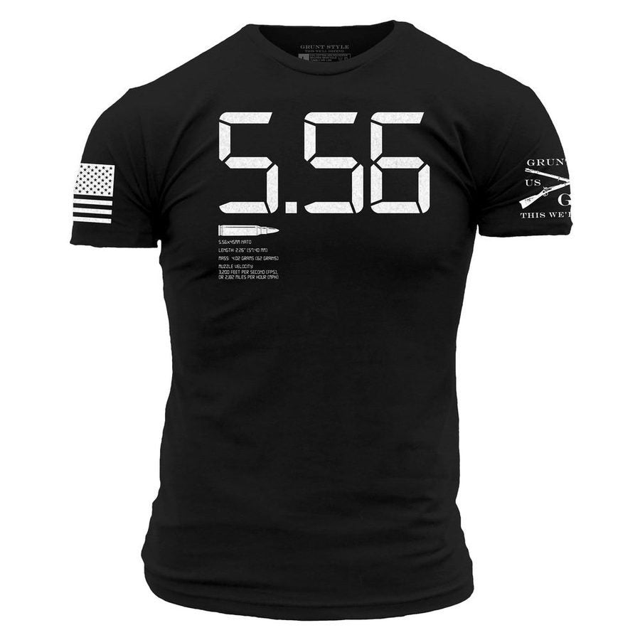Black 5.56 Tactical T-Shirt