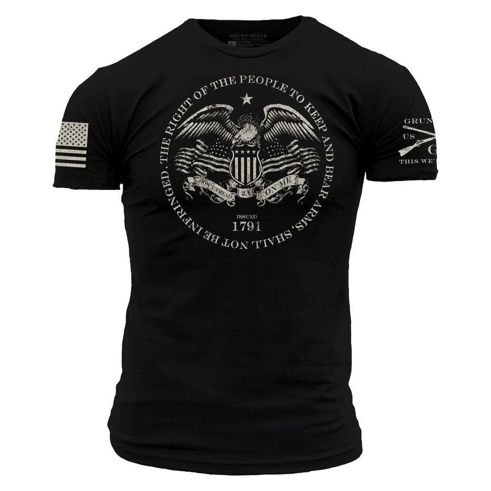 2A Rights Black T-Shirt for Gun Advocates