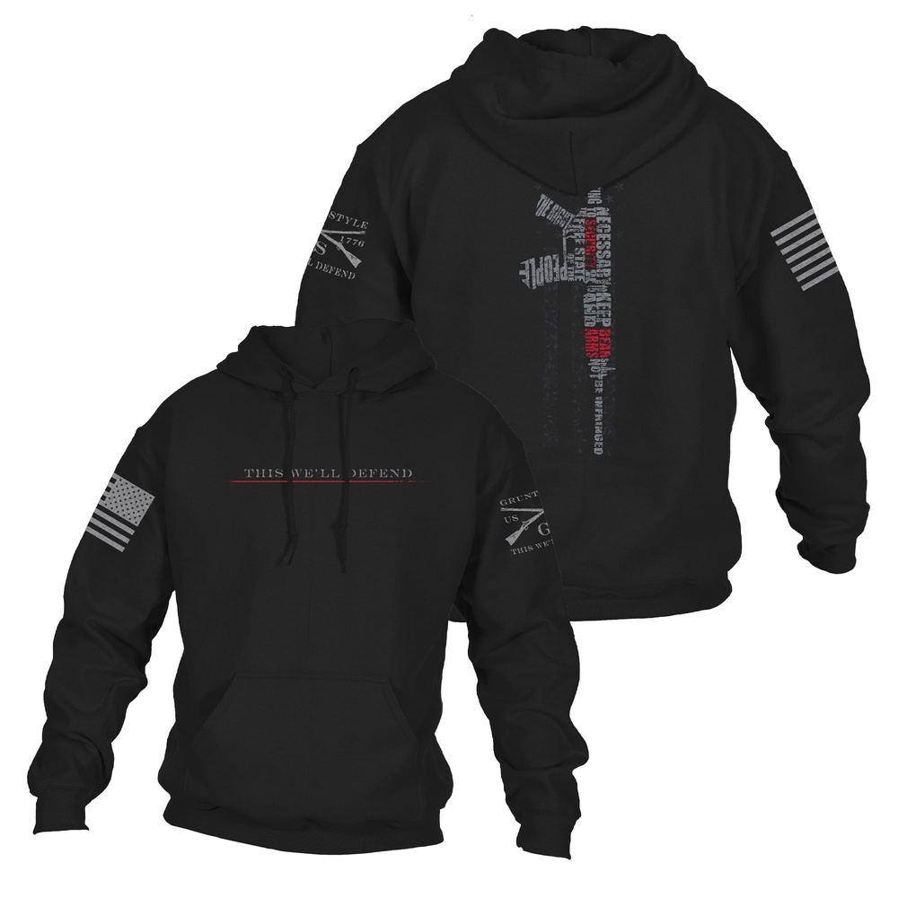 Black Second Amendment Hoodie - Patriotic Style
