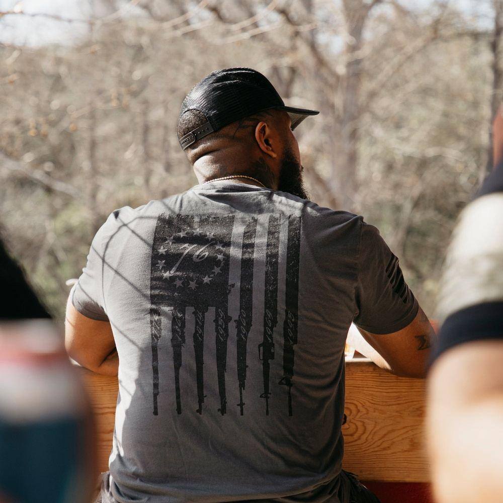 Betsy Flag Heavy Metal Rifle Tee