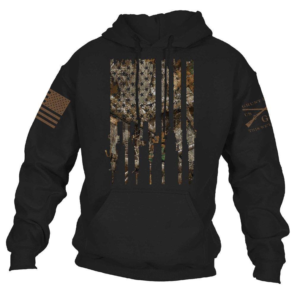 Realtree Edge Camo Rifle Hoodie - Black Hunting Gear