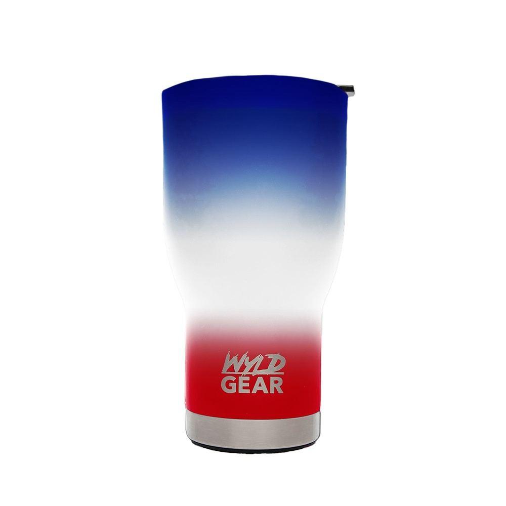 Patriotic 30oz Steel Tumbler with Bottle Opener