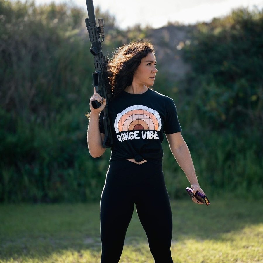 Black Boyfriend Fit T-Shirt for Women - Range Vibes