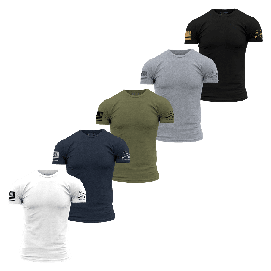 Classic 5-Pack Basic Cotton T-Shirts