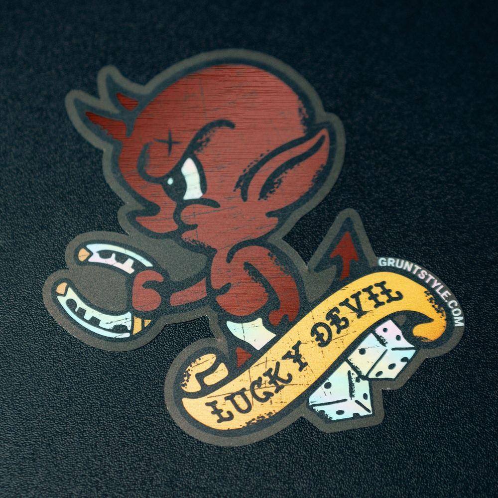 Lucky Devil Decal Sticker for Customization