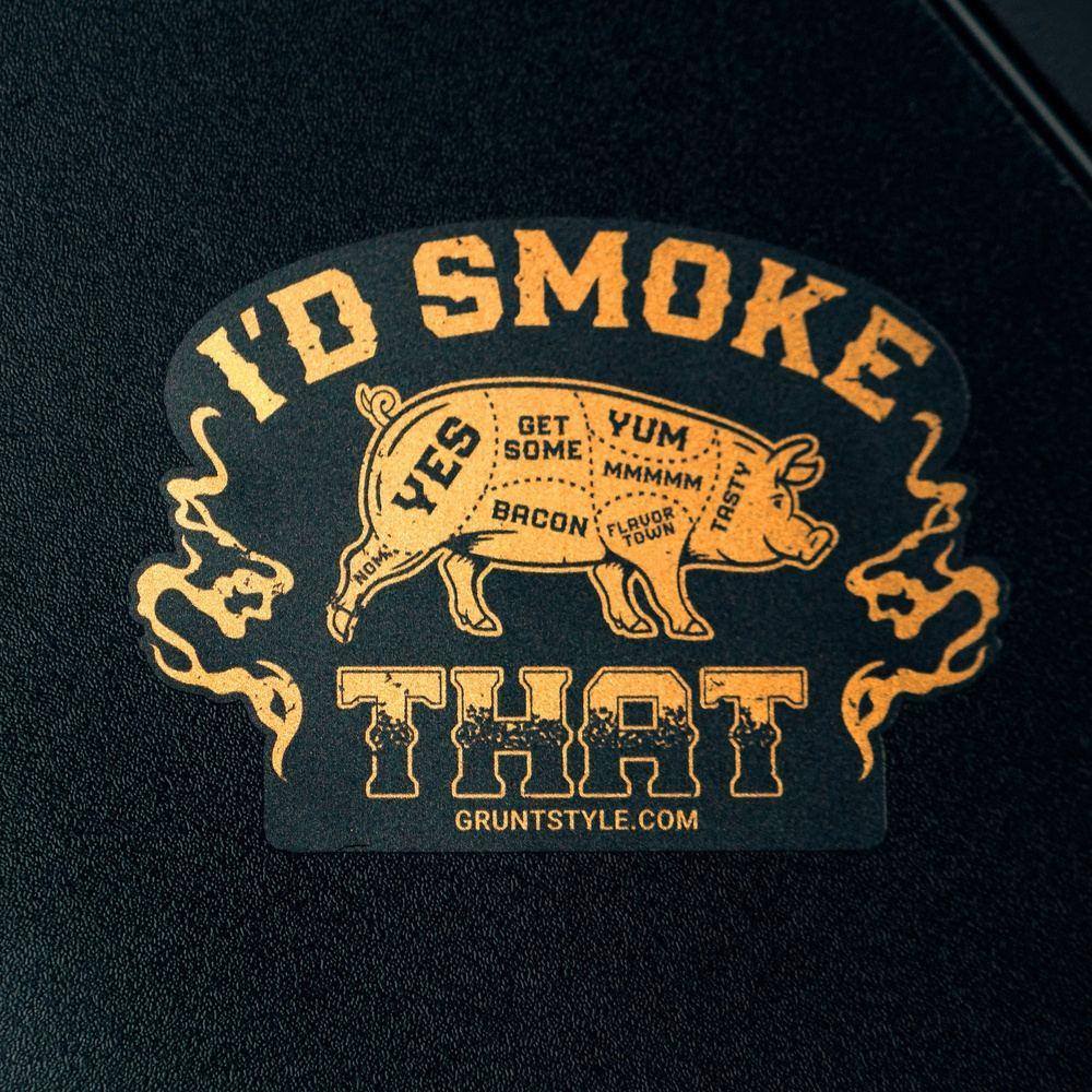 Funny Smoking-Themed Vinyl Sticker