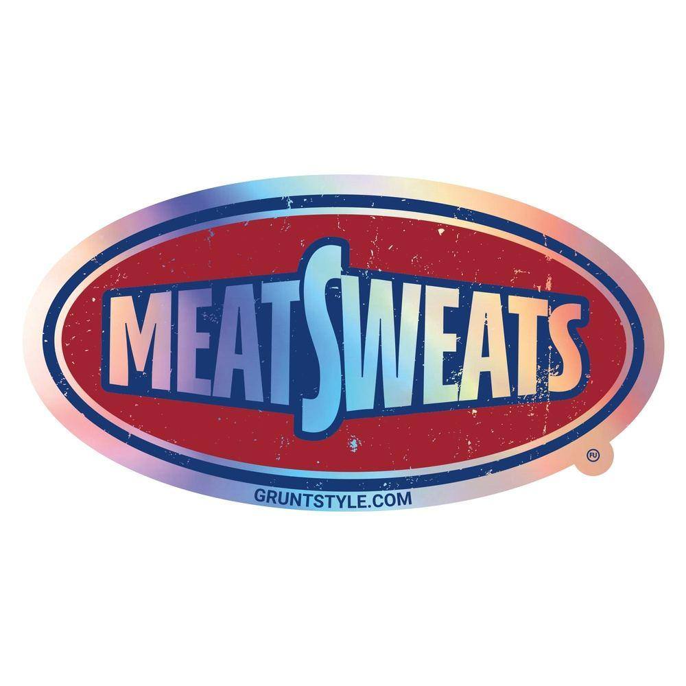 Funny Meat Sweats Vinyl Sticker