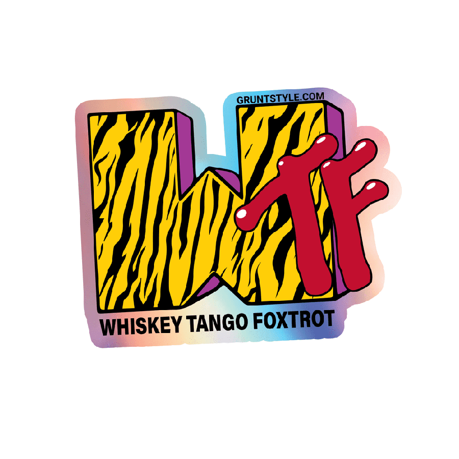 WTF TV Decal Sticker for Unique Decor