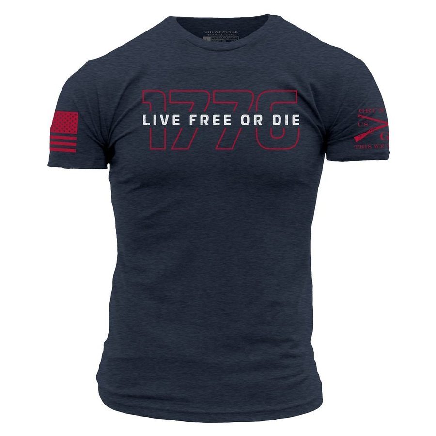 Live Free Or Die '76 Navy T-Shirt
