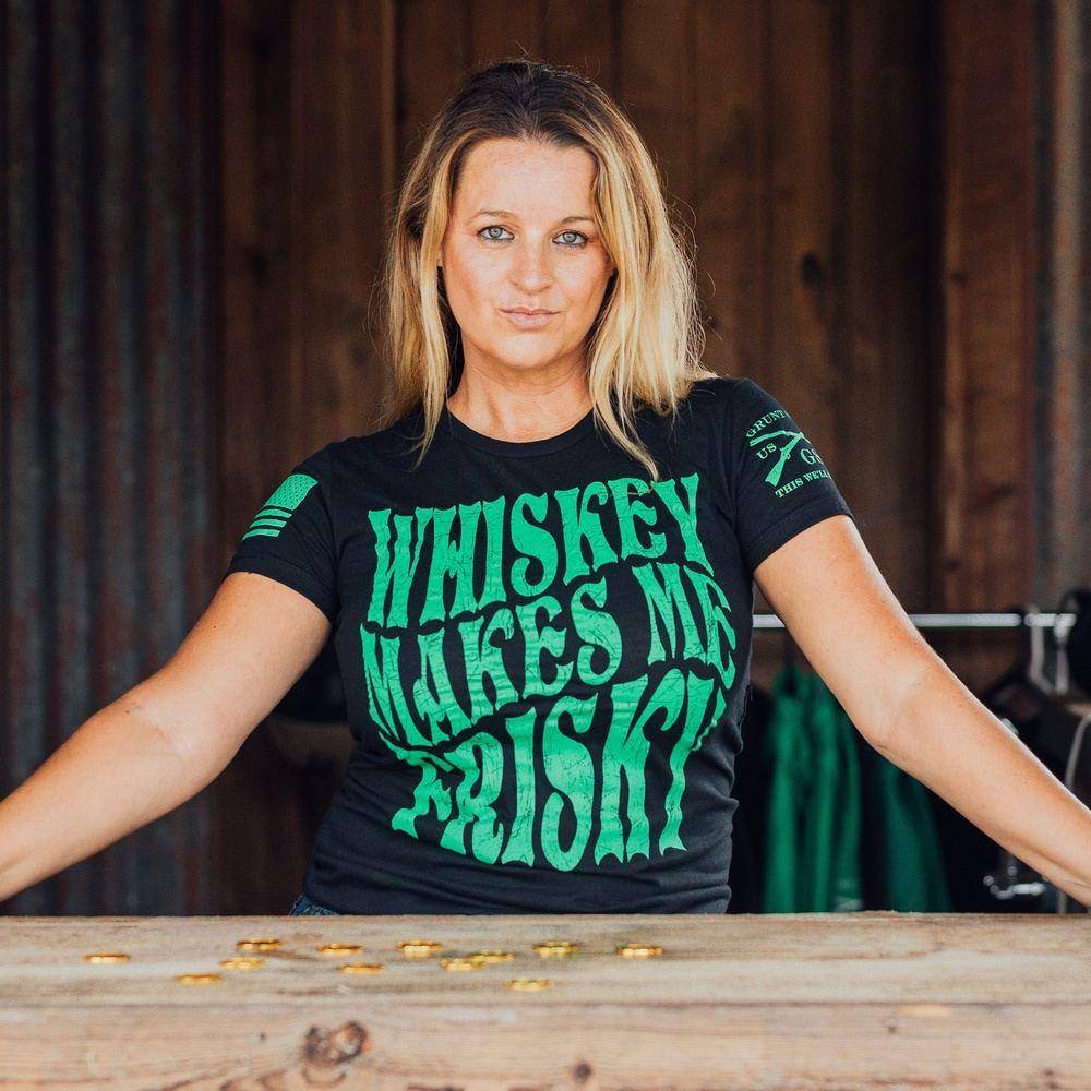 Whiskey Frisky Women's Slim Fit Tee - Black