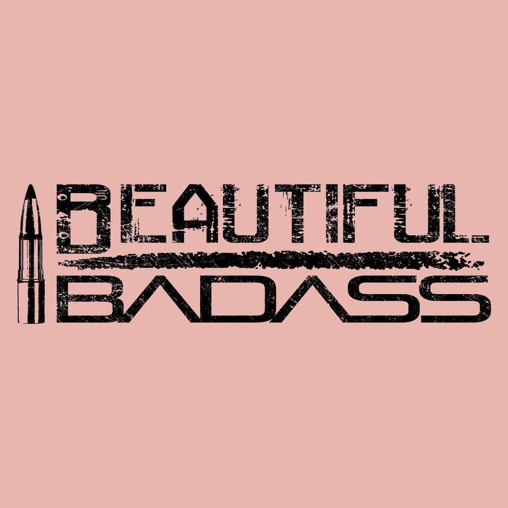 Desert Pink Cropped Badass Tee for Women