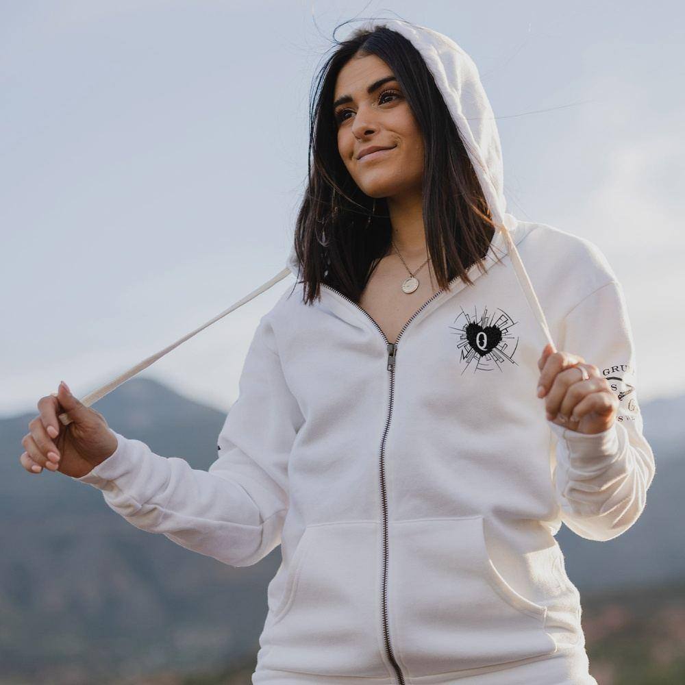 Women's Warrior Full-Zip Hoodie - White