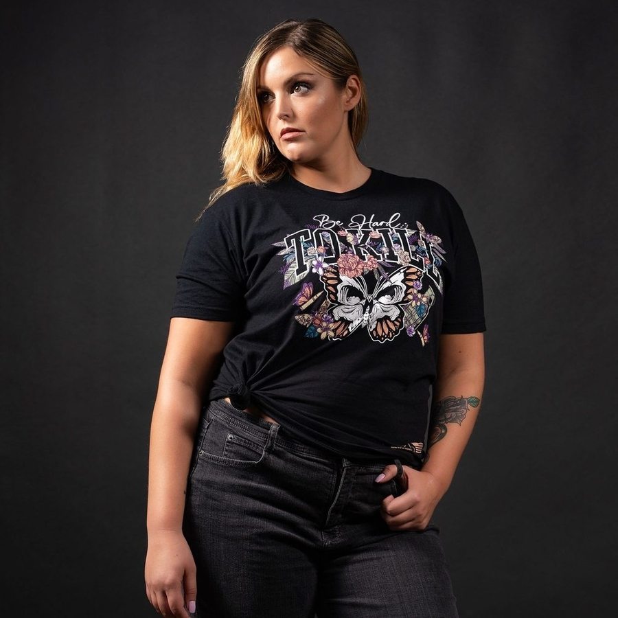 Women's Boyfriend Fit Hard To Kill Tee - Black