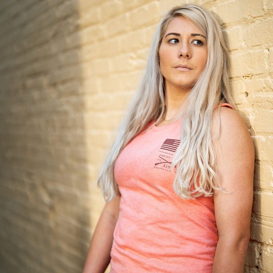 Women's Heather Sunset Strength Tank Top