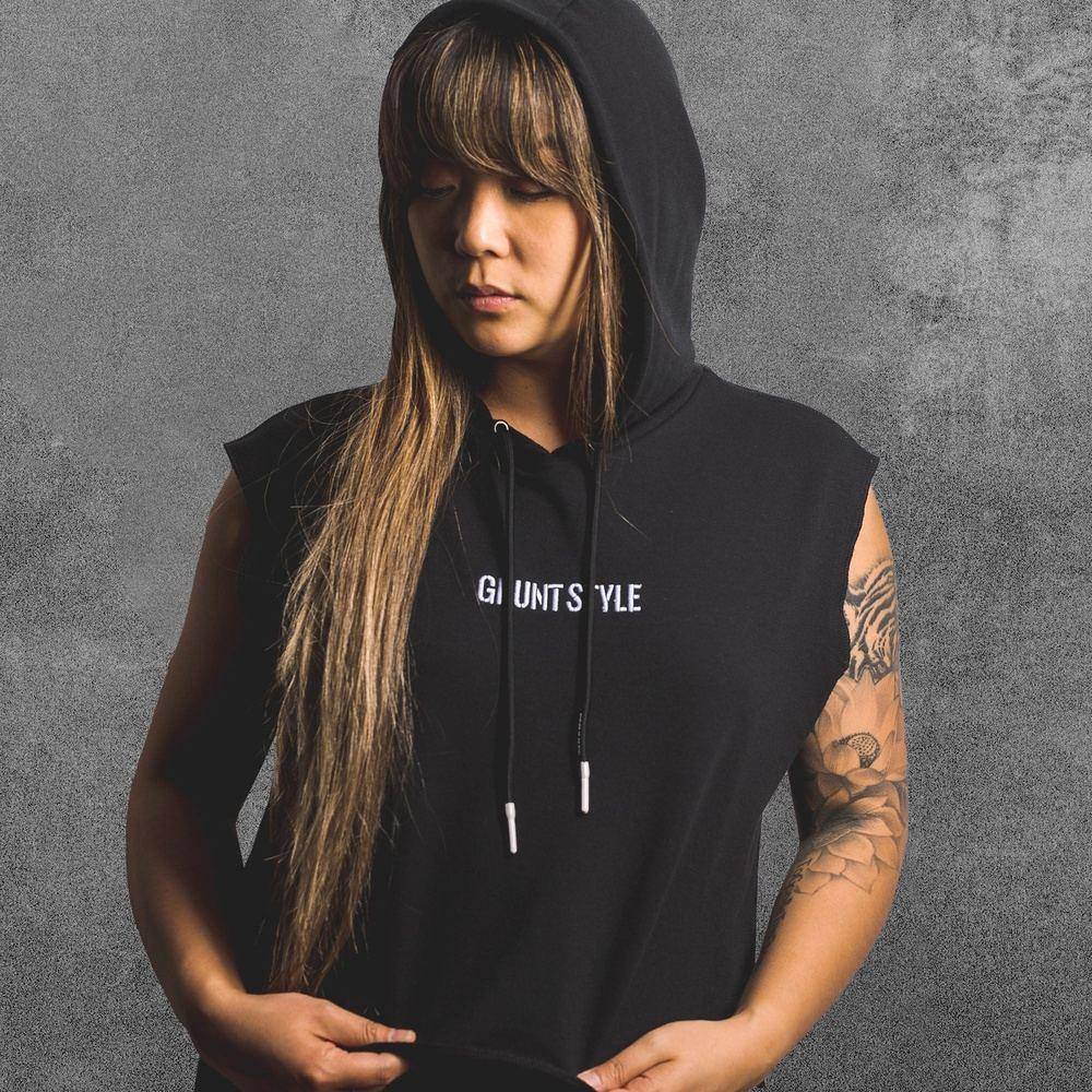 Women's Sleeveless Hoodie - This We'll Defend Design