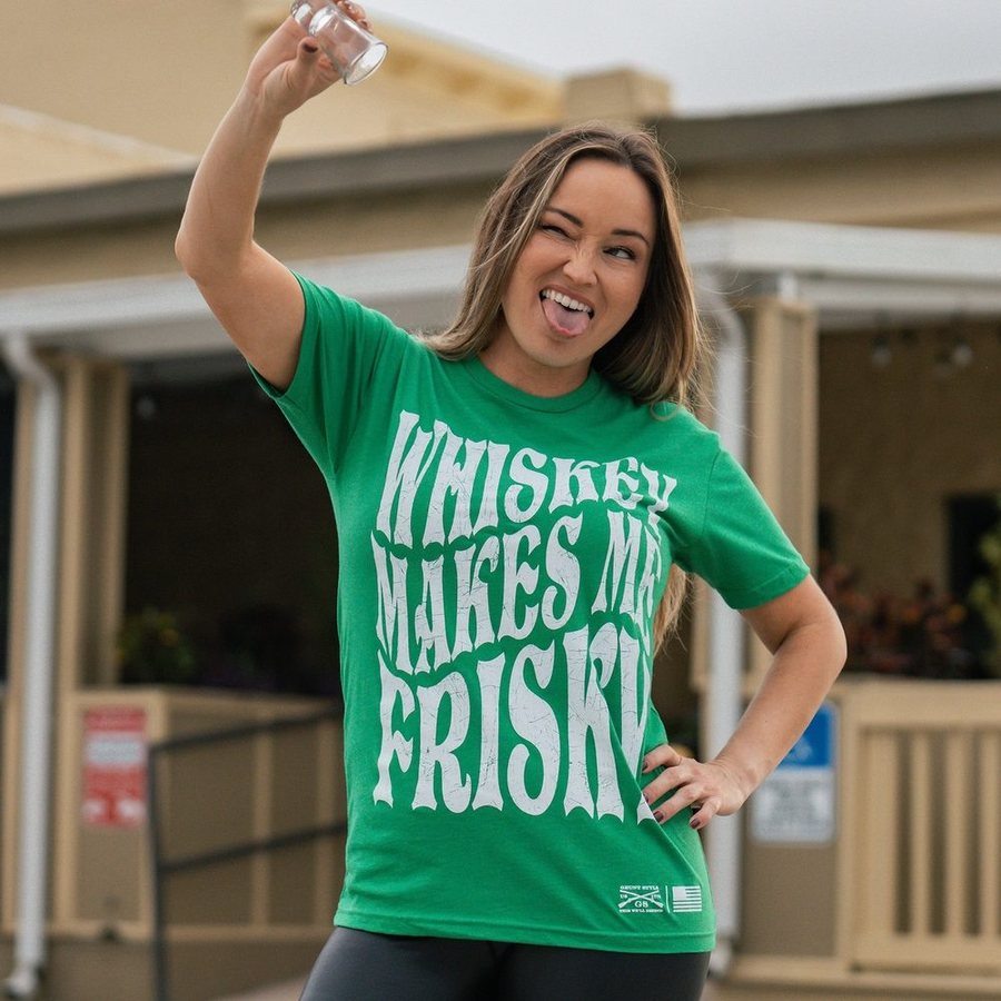 Whiskey Frisky Women's T-Shirt - Kelly Green