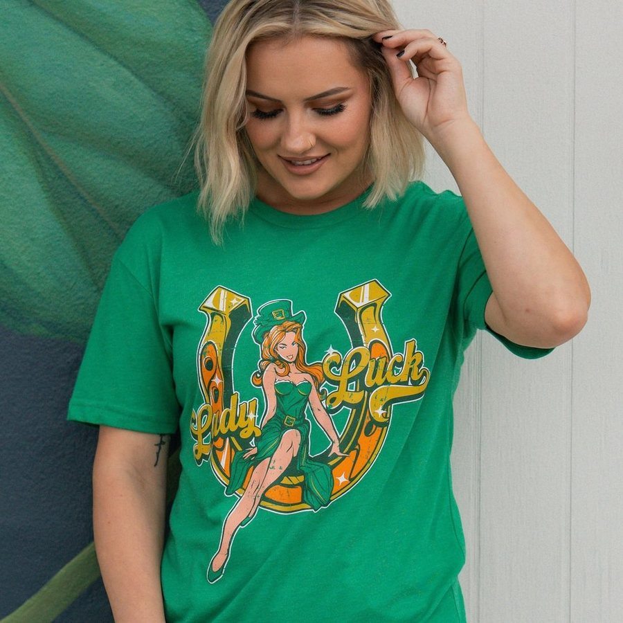 Kelly Green Boyfriend Fit T-Shirt for Women