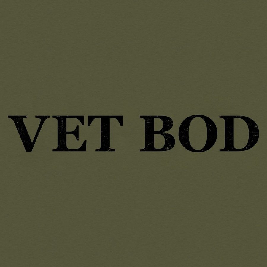Military Green Boyfriend Tee for Women - Vet Bod Style