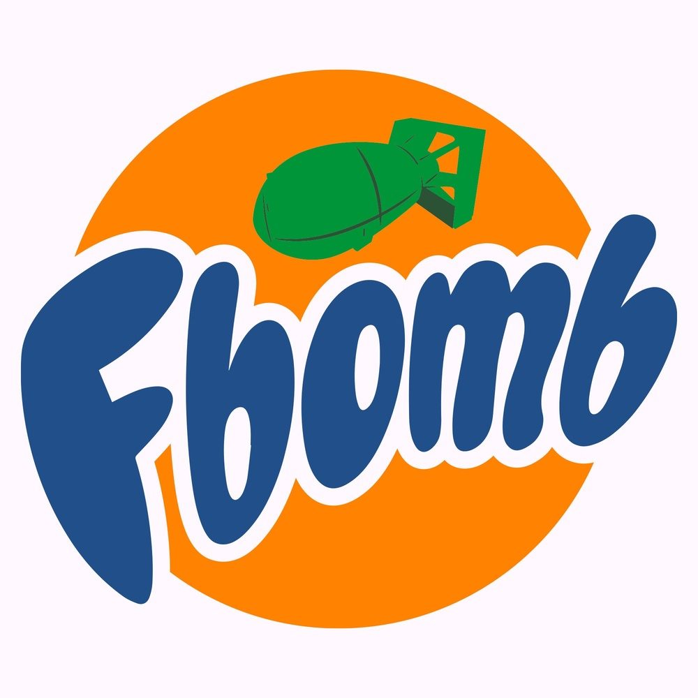 White F-Bomb Slouchy Tee for Women