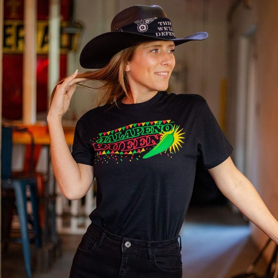 Black Jalapeno Queen Women's Boyfriend Tee