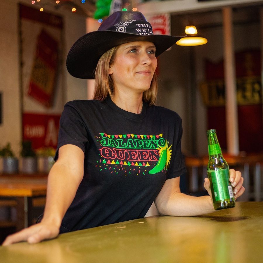 Black Jalapeno Queen Women's Boyfriend Tee