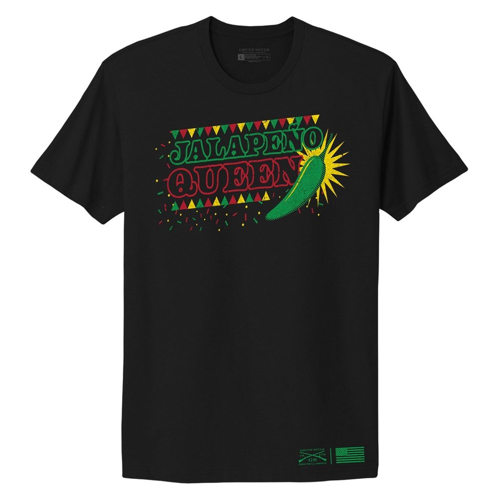 Black Jalapeno Queen Women's Boyfriend Tee
