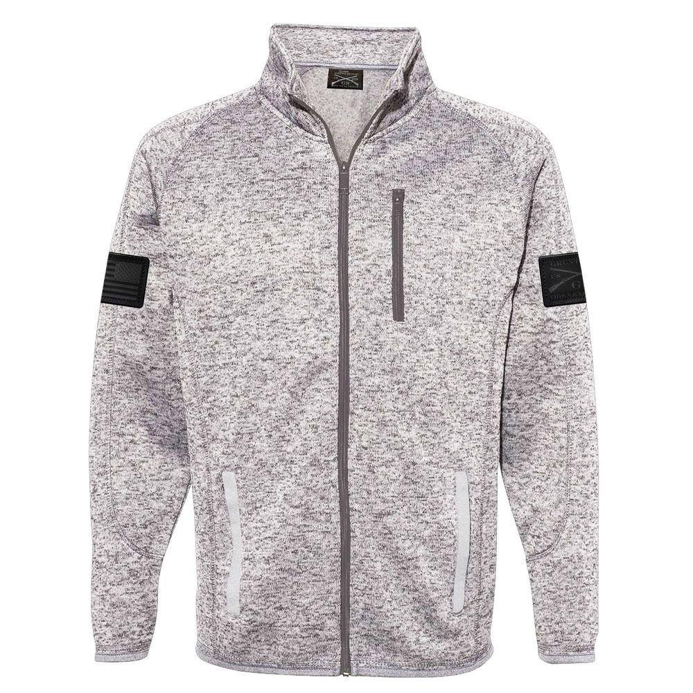 Heather Grey Sweater Jacket for Casual Wear
