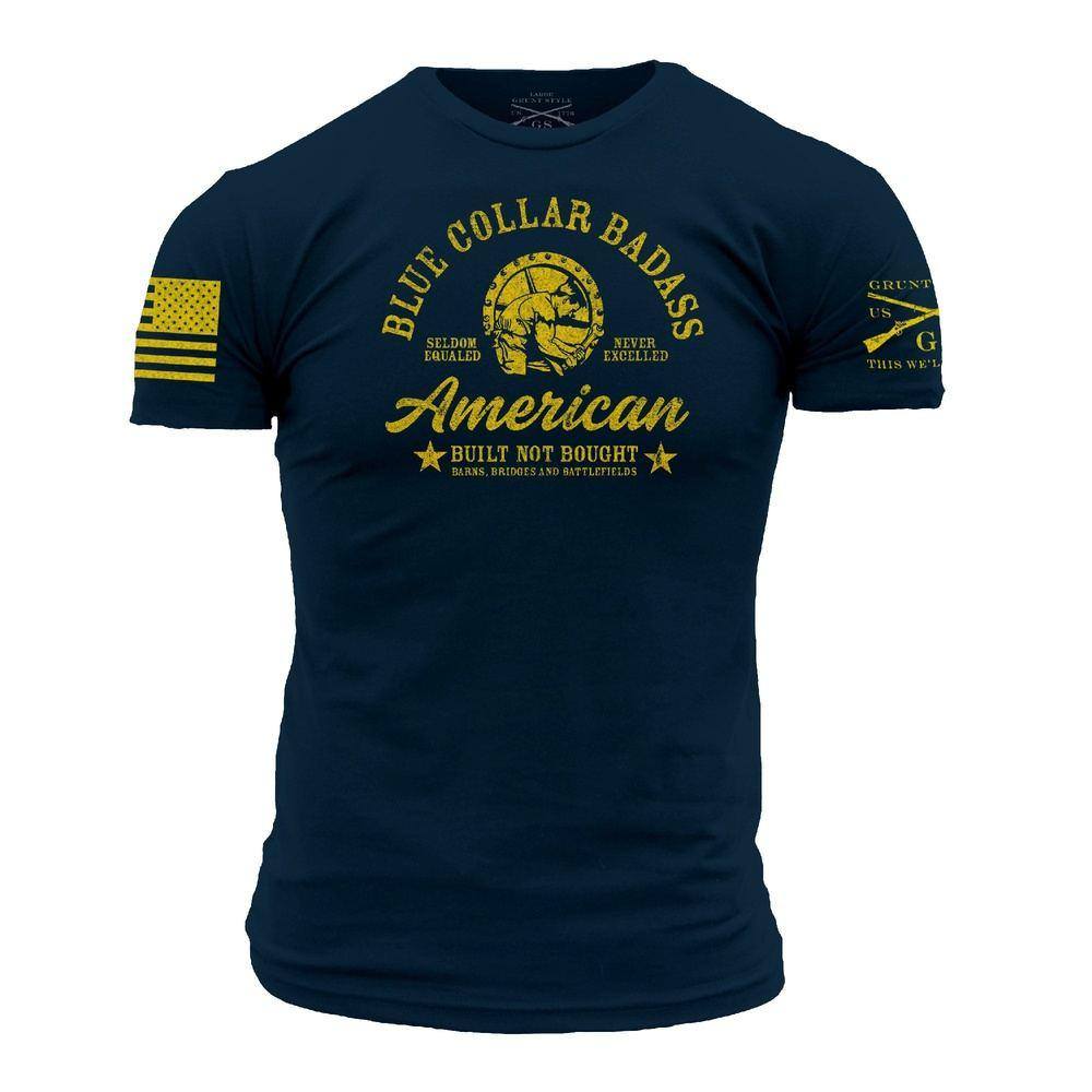 Midnight Navy Blue Collar Badass Tee