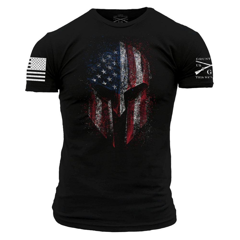American Spartan 2.0 Black Tee
