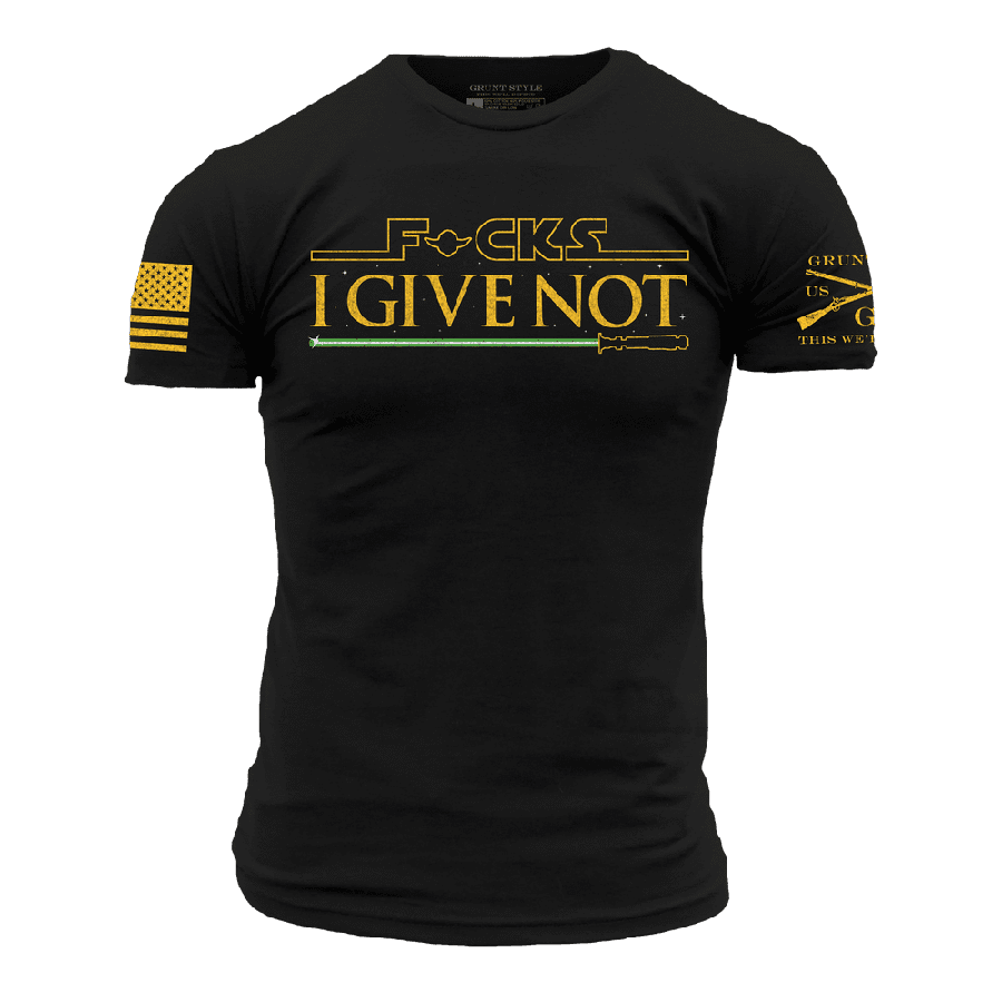 Black Not Giving a F*ck T-Shirt