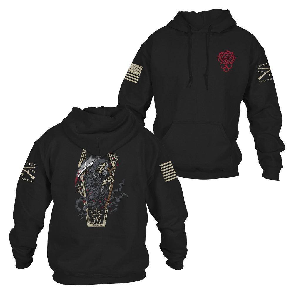 Black Grim Reaper Hoodie for Gothic Style