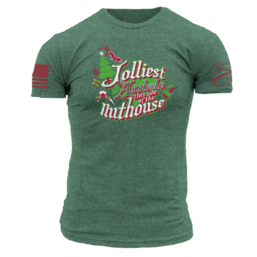 Heather Green Nuthouse Graphic Tee