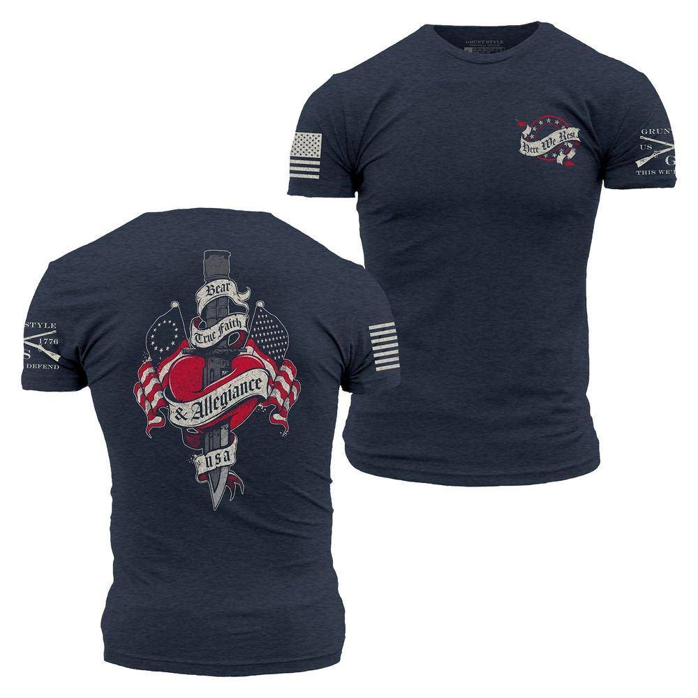 Bear True Faith & Allegiance Navy T-Shirt