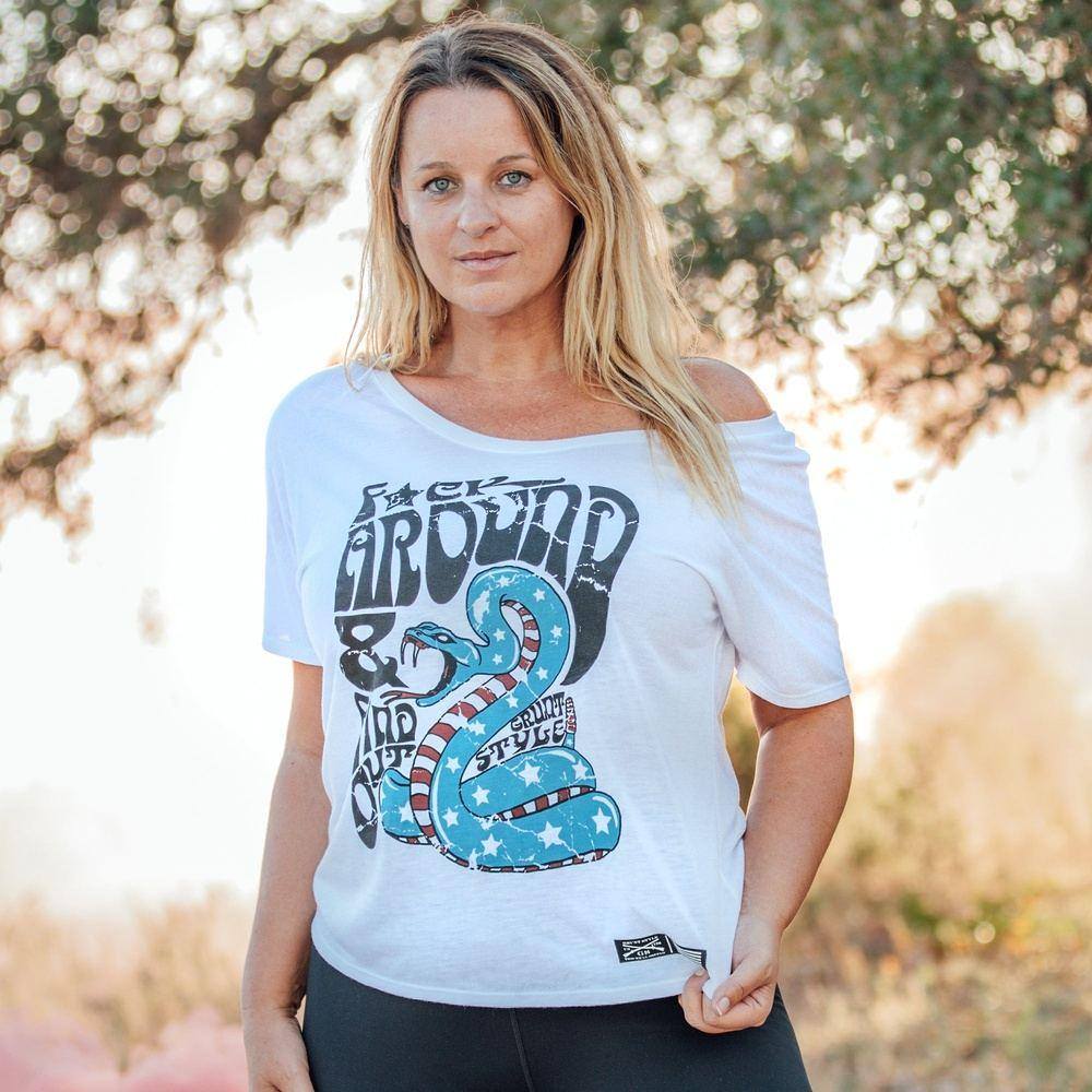 Women's Slouchy 'F*ck Around & Find Out' Tee - White