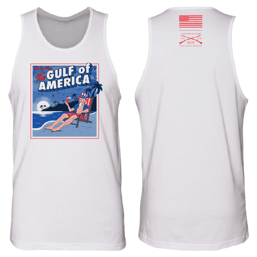 Gulf Of America White Tank Top