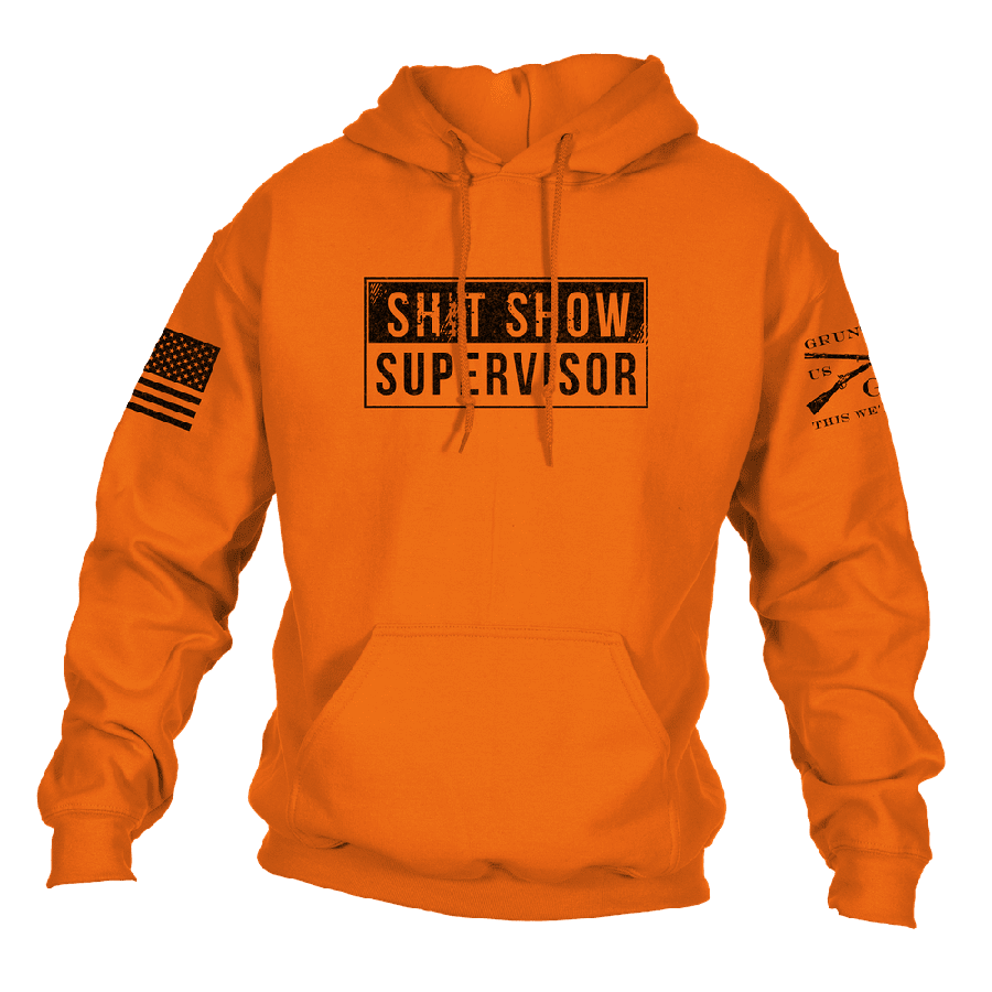 Safety Orange Sh*t Show Hoodie - Bold Workwear