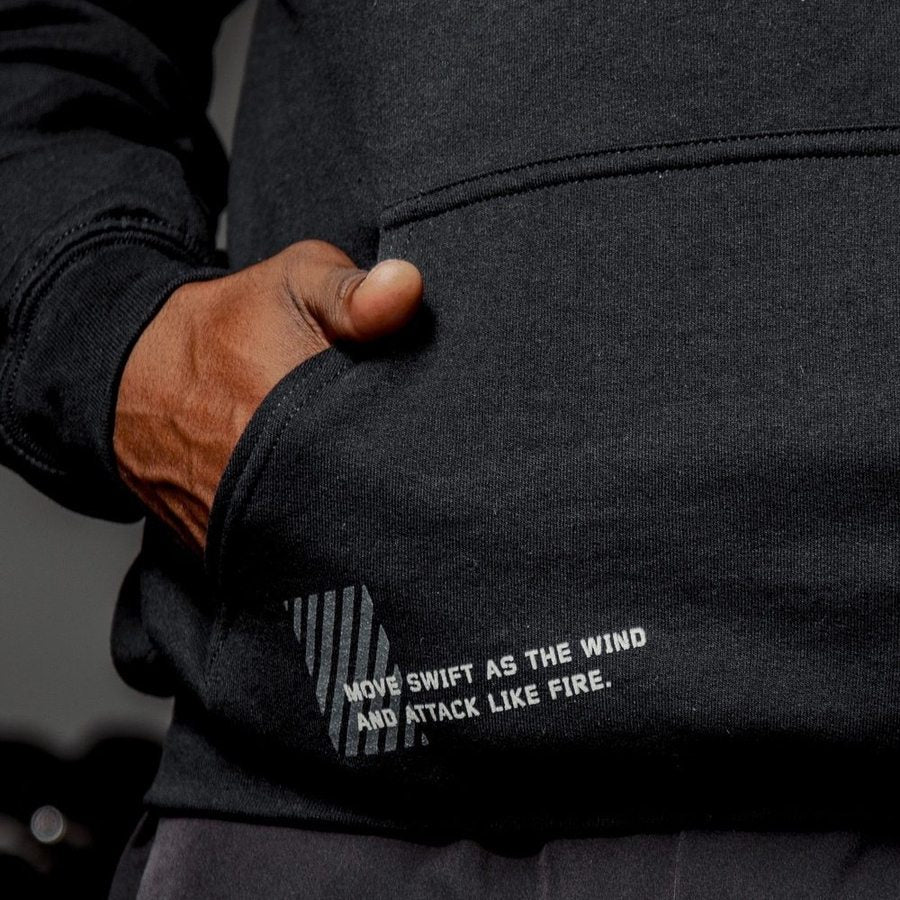 Black Always Forward Hoodie - Stylish & Comfortable