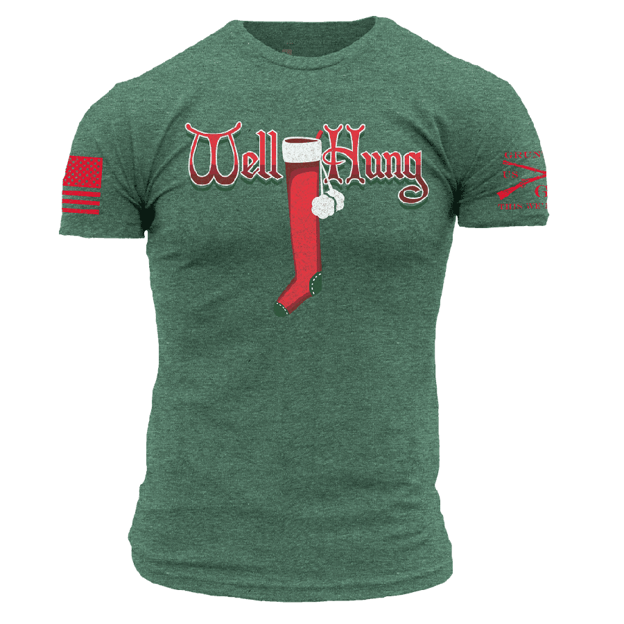 Heather Forest Green Well Hung T-Shirt