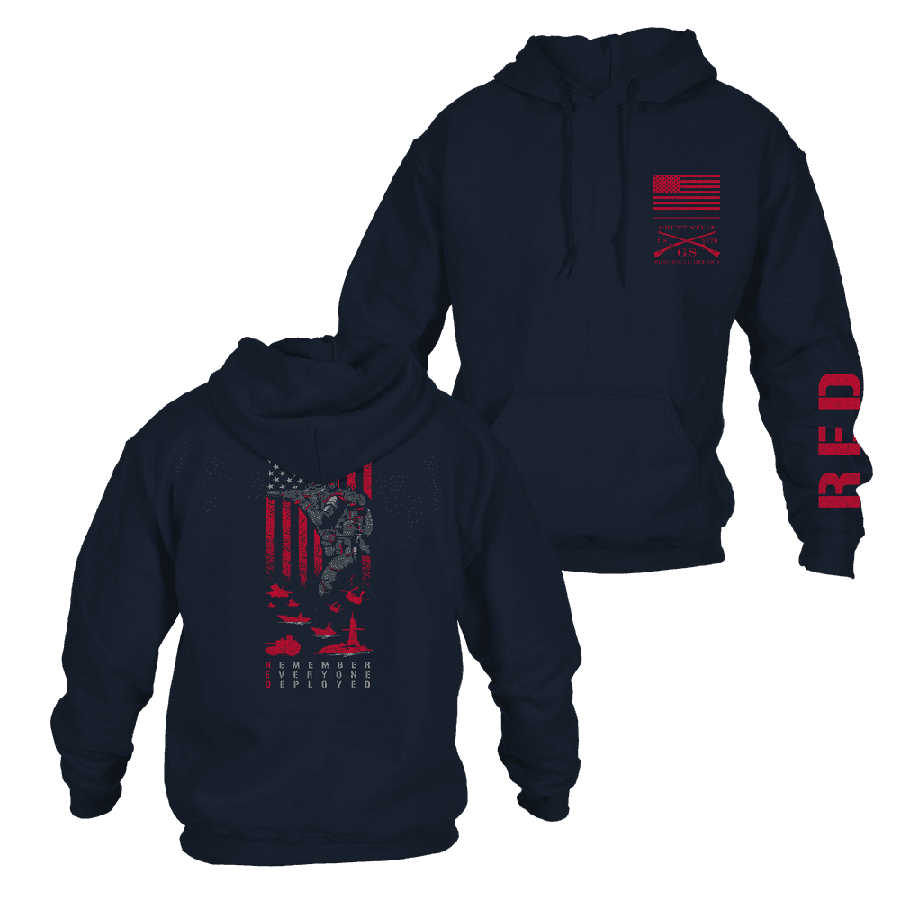 Navy RED Friday Hoodie for Casual Wear