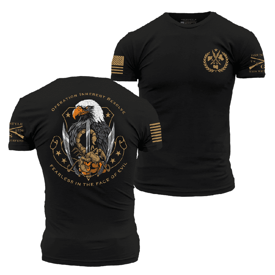 Black Operation Inherent Resolve Military T-Shirt
