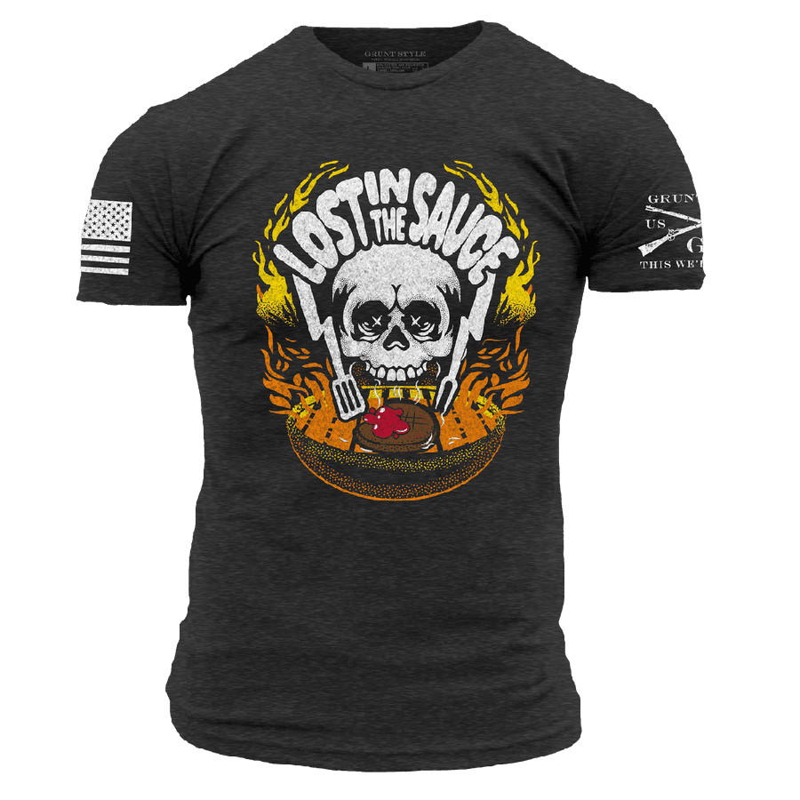 Charcoal Lost In The Sauce Graphic Tee