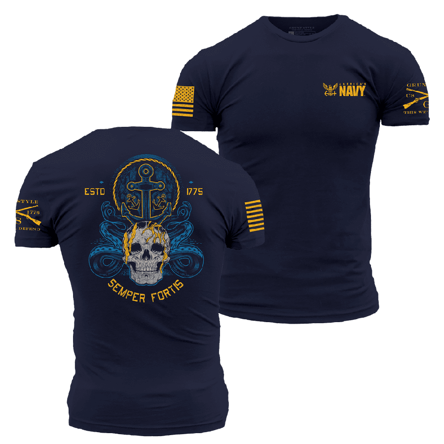 USN Semper Fortis Navy Men's Tee